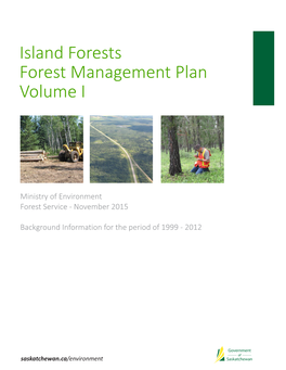 Island Forests Forest Management Plan Volume I