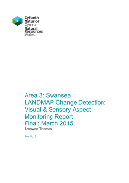 Area 3: Swansea LANDMAP Change Detection: Visual & Sensory Aspect