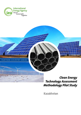 Clean Energy Technology Assessment Methodology Pilot Study Kazakhstan