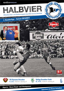 HALBVIER Offizielles Club- Und Stadionmagazin Des DSC Arminia Bielefeld