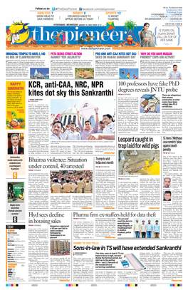 KCR, Anti-CAA, NRC, NPR Kites Dot Sky This Sankranthi