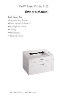 Dell™ Laser Printer 1100 Owner's Manual