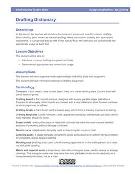 Drafting Dictionary (Mechanical Board Drafting)