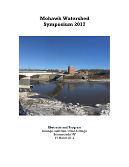 Mohawk Watershed Symposium 2017.Pdf