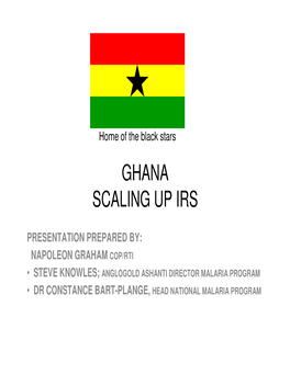 Ghana Scaling up Irs