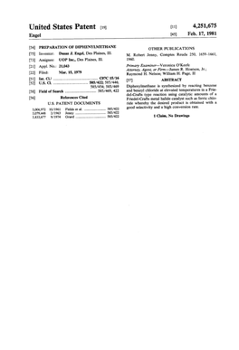 United States Patent (19) 11) 4,251,675 Engel 45 Feb