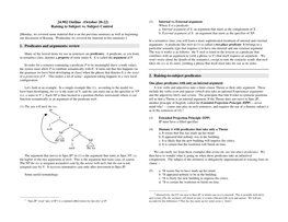 Raising to Subject Vs. Subject Control 1. Predicates and Arguments