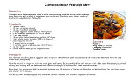 Ciambotta (Italian Vegetable Stew)