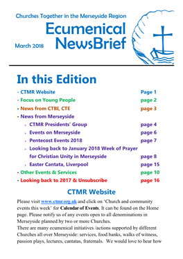 Ecumenical Newsbrief 2018
