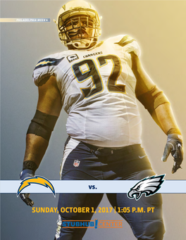 SUNDAY, OCTOBER 1, 2017 | 1:05 P.M. PT CHARGERS (0-3) Vs
