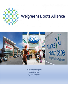 Walgreens Boots Alliance Investment Report