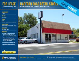 Harford Road Retail Storefront for Lease