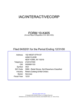 Iac/Interactivecorp