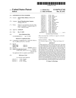 (12) United States Patent (10) Patent No.: US 8,079,127 B2 Bullock (45) Date of Patent: Dec