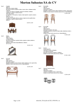 Morton Subastas SA De CV