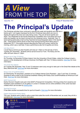 The Principal's Update