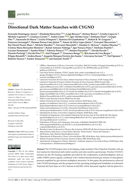 Directional Dark Matter Searches with CYGNO