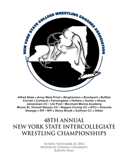 48Th Annual New York State Intercollegiate Wrestling Championships