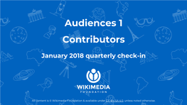 Audiences 1 Contributors