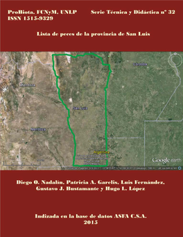 Lista De Peces De La Provincia De San Luis