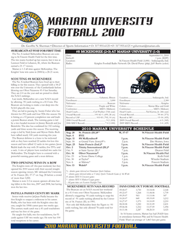 Game Notes Vs Mck.Indd