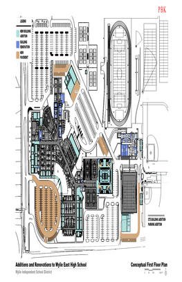 Wylie East High School Conceptual First Floor Plan N Wylie Independent School District 0 50 100 200 FT