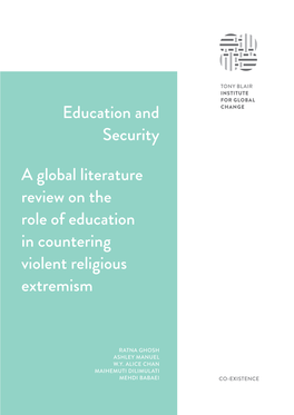 Education and Security a Global Literature Review on the Role Of