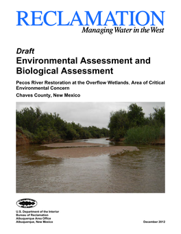 Draft Environmental Assessment and Biological Assessment
