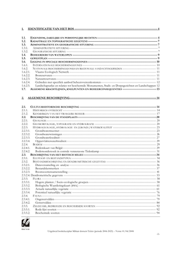 Uitgebreid Bosbeheerplan Militair Domein Tielen (Periode 2006-2025) – Versie 01/04/2008 -1