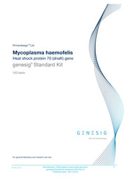 Mycoplasma Haemofelis Genesig Standard