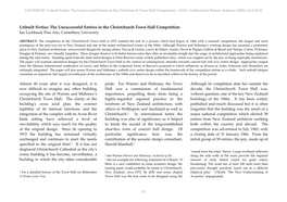 The Unsuccessful Entries in the Christchurch Town Hall Competition | AHA: Architectural History Aotearoa (2005) Vol 2:23-31