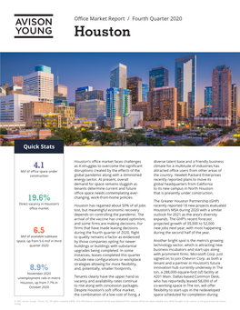 Houston Office Market Report Q4 2020