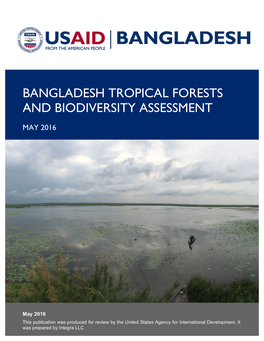 Bangladesh Tropical Forests and Biodiversity Assessment