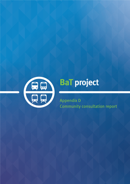 Community Consultation Report