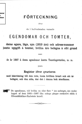 Egendomar Och Tomter