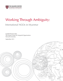 Working Through Ambiguity: International Ngos in Myanmar