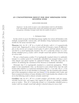 Arxiv:2011.09373V4 [Math.DG] 29 Nov 2020