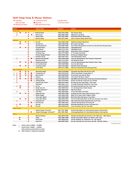 Shell Hong Kong & Macau Stations