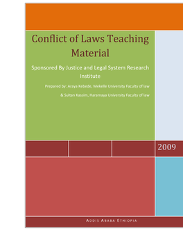 Conflict of Laws Teaching Material
