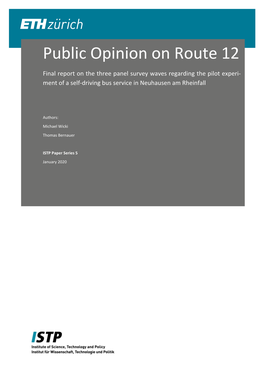 Public Opinion on Route 12