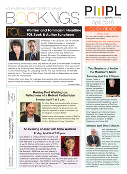 April 2019 Newsletter