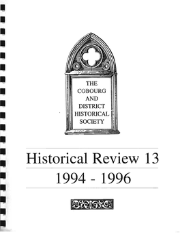 Historical Review 13 1994 - 1996 EXECUTIVE 1994 - 1995 Past President