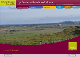 Somerset Levels and Moors Area Profile: Supporting Documents