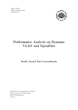 Performance Analysis on Dynamic VLAN and Openflow