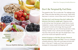 Don't Be Tempted by Fad Diets