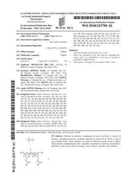 WO 2018/231709 Al 20 December 2018 (20.12.2018) W !P O PCT