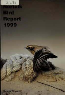 Bird Report 1999 Norfolk Bird Report - 1999