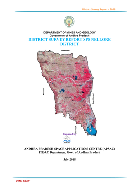 District Survey Report Sps Nellore District