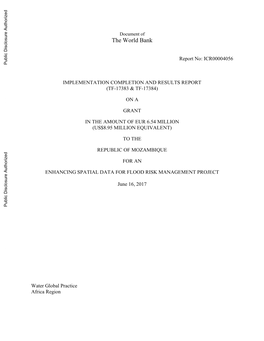 World Bank Document