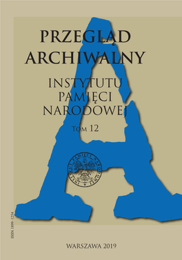 Przegląd Archiwalny. Tom 12